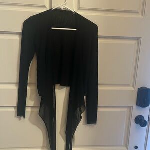 Only Hearts Black Drape Ballet Cardigan